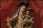 École Sud-Américaine du XVIIIe siècle La Vierge à l'Enfant (Notre-Dame...
