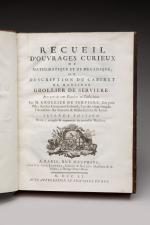 GROLLIER DE SERVIERE, Gaspard Recueil d'ouvrages curieux de mathématique et...