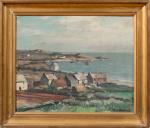Paul MORCHAIN (1876-1939). Baie du Finistère. Huile sur toile signée...