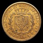 SARDAIGNE, 1 x 80 lire or, 1828. 

Lot conservé hors...