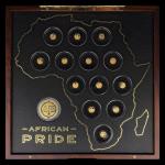 Coffret "African Pride" comprenant 13 pièces en or jaune 999/1000...