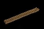 Bracelet ruban en or jaune 18k (750 millièmes) à deux...