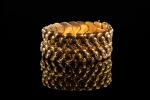 Bracelet ruban en or jaune 18k (750 millièmes) à deux...
