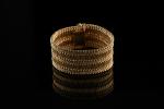Bracelet ruban en or jaune 18k (750 millièmes) à trois...