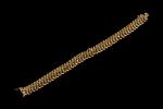 Bracelet ruban en or jaune 18k (750 millièmes) à maille...