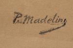 Paul MADELINE (1863-1920). Nu féminin. Fusain signé en bas à...