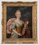 École Française du XVIIIe siècle  Portrait de femme à...