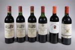 MEDOC. 6 bouteilles :- Château Castera, 1990. 3 bouteilles (N...
