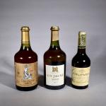 ARBOIS   JURA. 3 bouteilles :- Vin Jaune, Arbois,...