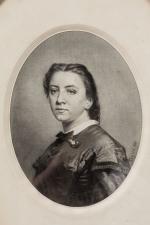 Frédéric PEYSON (1807-1877) Portrait de Laure Boyer Dessin à vue...