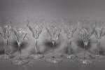 SAINT-LOUIS. 
Partie de service de verres modèle "Bristol" en cristal...