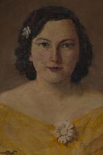 Alexandre ROUBTZOFF (1884-1949).Portrait de Suzanne Marie-Therese Cabannes. Huile sur toile...
