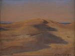 Alexandre ROUBTZOFF (1884-1949). 
Dune de Gammarth, Tunisie. 
Toile decoupée et...