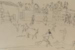 Raoul DUFY (1877-1953). 
La corrida. 
Encre signée en bas à...