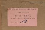 Raoul DUFY (1877-1953). 
La corrida. 
Encre signée en bas à...