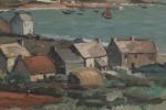 Paul MORCHAIN (1876-1939). Baie du Finistère. Huile sur toile signée...