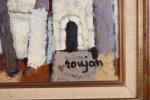 Guy ROUJON (1912-1991). 
"Façades perdues". 
Huile sur toile signée en...