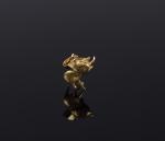 Pendentif en or jaune18k (750 millièmes) figurant un petit taureau...