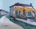 Wlodzimierz TERLIKOWSKI (1873-1951). 
Villa dans le Midi. 
Huile sur toile...