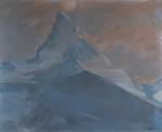 Virgilio COSTANTINI (1882-1940). 
Le Cervin au crépuscule. 
Huile sur toile...