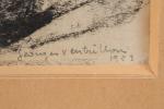Georges VENTRILLON (1894-1978) Paysage catalan Papier signé et daté 1923...