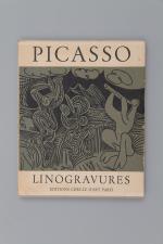 PICASSO Pablo. Linogravures. Paris, éditions Cercle d'Art, 1962. In-folio oblong,...