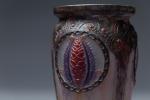 Gabriel ARGY-ROUSSEAU (1885-1953). 
Vase modèle "conifère" en pâte de verre...