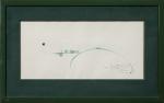 Georges MATHIEU (1921-2012) Composition abstraite Technique mixte sur papier signée,...