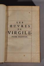 VIRGILE. Œuvres, Paris, Quillau, 1743, gravures par Cochin, 4 vol....