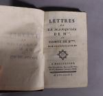CREBILLON fils. Lettres de la Marquise de M*** au Comte...
