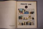 HERGE. Tintin et Milou. Ensemble comprenant Objectif Lune, édition originale,...